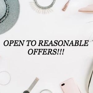 Open to reasonable offers! Make an offer today :))